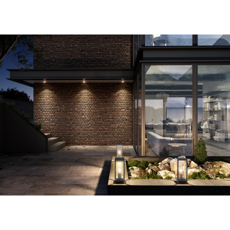 Réverbère Claire anthracite E27 60 W LUCIDE