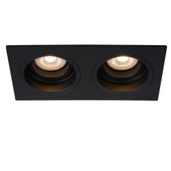 Spot encastrable Embed noir GU10 2 × 50 W LUCIDE