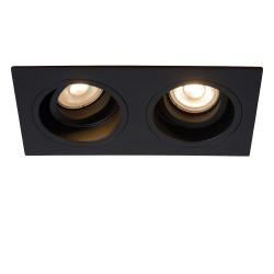 Spot encastrable Embed noir GU10 2 × 50 W LUCIDE