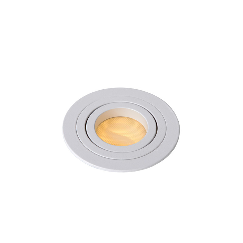 Spot encastrable Tube blanc Ø 9,2 cm GU10 50 W LUCIDE Spot encastrable Tube blanc Ø 9,2 cm GU10 50 W LUCIDE