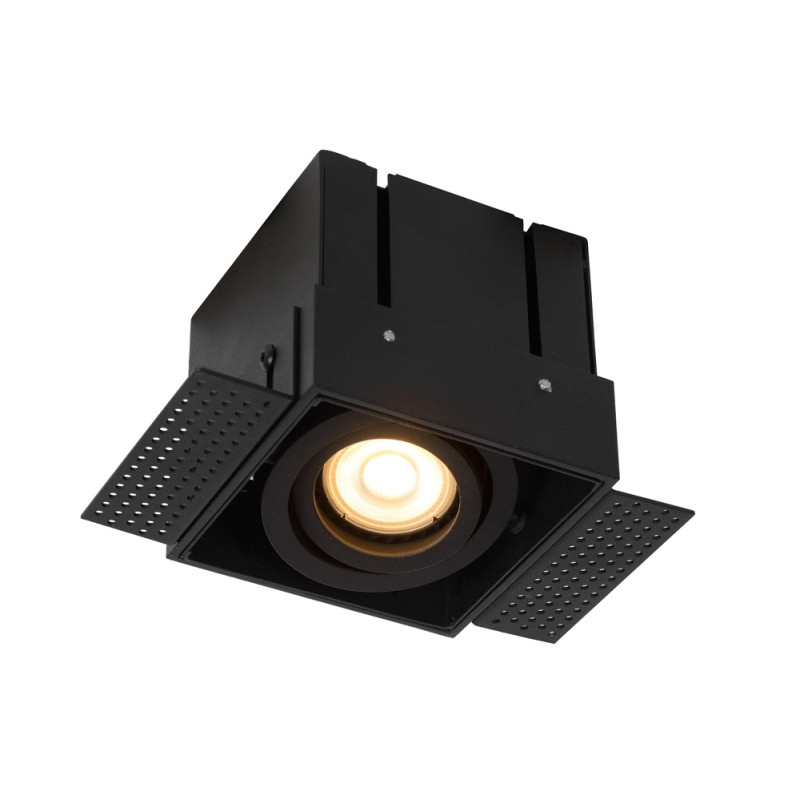 Spot encastrable Trimless noir GU10 50 W LUCIDE