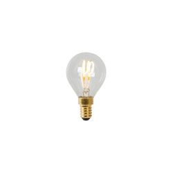 Ampoule à filaments LED P45 transparente dimmable Ø 4,5 cm E14 3 W LUCIDE