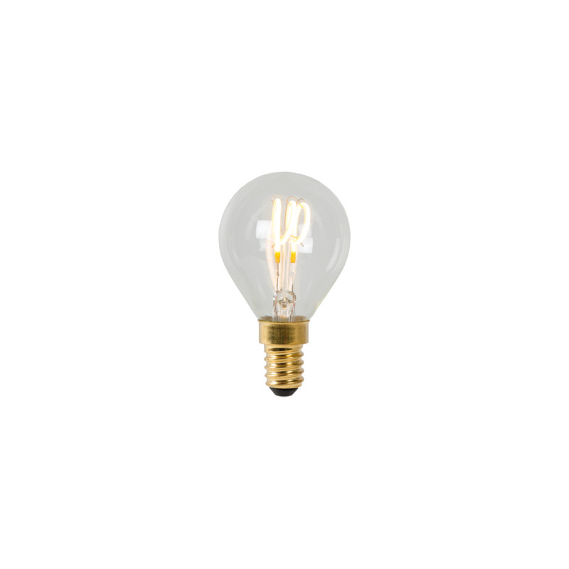 Ampoule à filaments LED P45 transparente dimmable Ø 4,5 cm E14 3 W LUCIDE