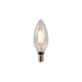 Ampoule à filaments LED C35 transparente dimmable Ø 3,5 cm E14 4 W LUCIDE