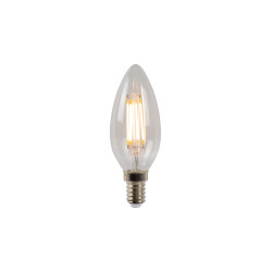 Ampoule à filaments LED C35 transparente dimmable Ø 3,5 cm E14 4 W LUCIDE