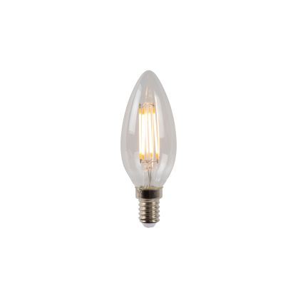 Ampoule à filaments LED C35 transparente dimmable Ø 3,5 cm E14 4 W LUCIDE