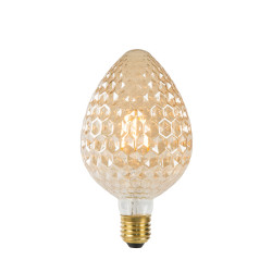 Ampoule à filaments LED Pineapple ambrée Ø 9,5 cm E27 6 W LUCIDE