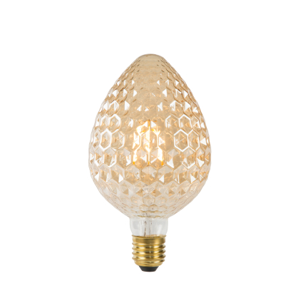 Ampoule à filaments LED Pineapple ambrée Ø 9,5 cm E27 6 W LUCIDE
