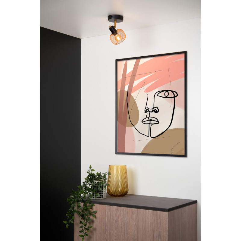 Spot Maren or mat/laiton E14 25 W LUCIDE