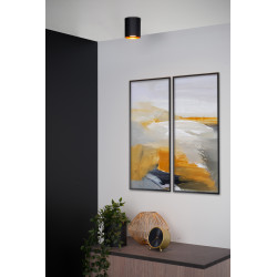 Spot Bido noir Ø 8 cm GU10 50 W LUCIDE