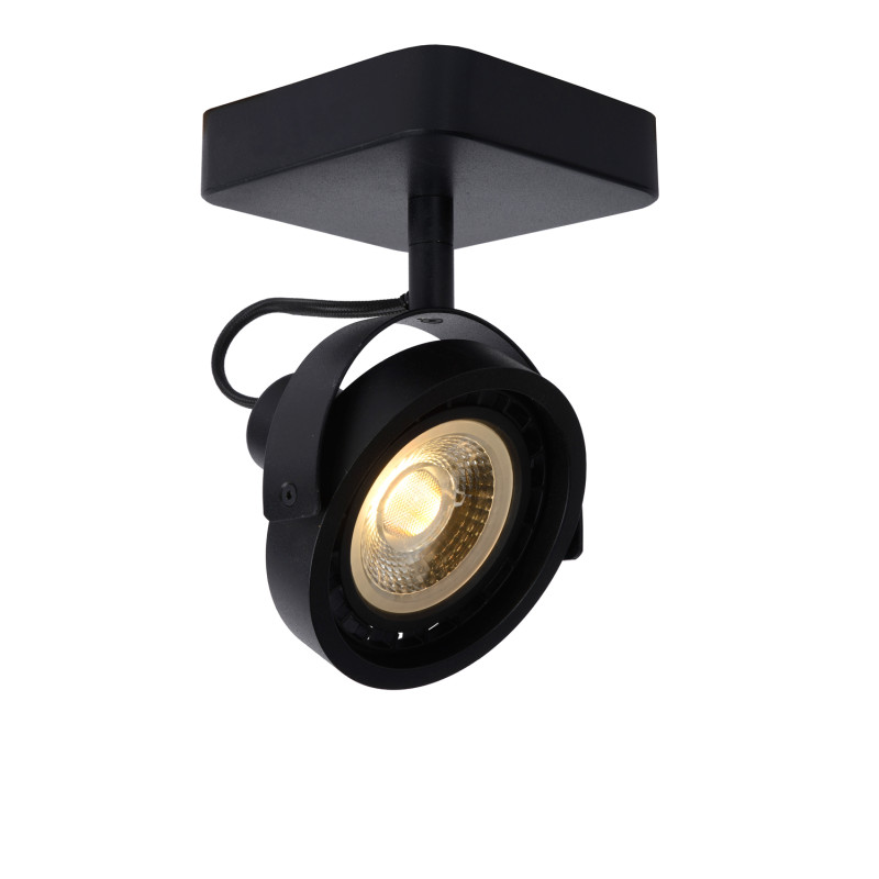 Spot LED Tala noir dimmable GU10 12 W LUCIDE