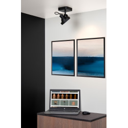 Spot LED Tala noir dimmable GU10 12 W LUCIDE