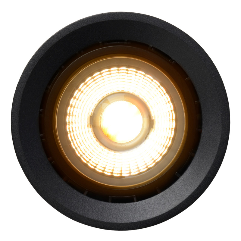Spot LED Fedler noir dimmable Ø 12 cm GU10 12 W LUCIDE