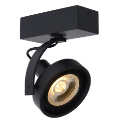 Spot LED Dorian noir dimmable GU10 12 W LUCIDE