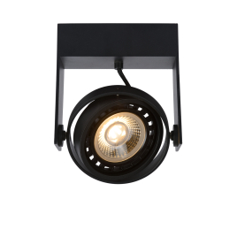 Spot LED Griffon noir dimmable GU10 12 W LUCIDE