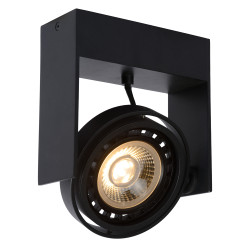 Spot LED Griffon noir dimmable GU10 12 W LUCIDE