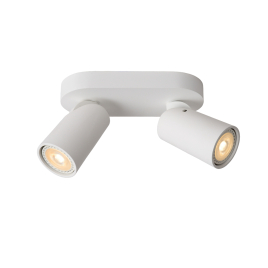 Spot LED Xyrus blanc dimmable GU10 2 × 5 W LUCIDE