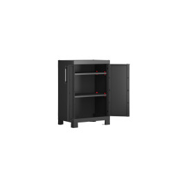 Armoire de rangement Détroit haute noire 182 x 65 x 45 cm KETER