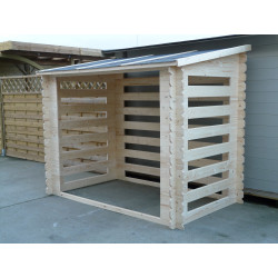 Abri en bois Bûcher 238x148x180 cm | SOLID