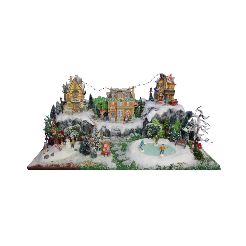 Base village Noël Vallée 78x25cm – Décorez votre | MY VILLAGE