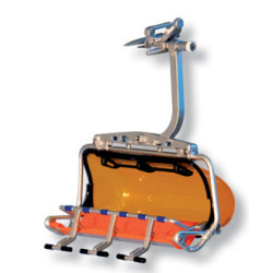 Télésiège 6 figurines orange JÄGERNDORFER – Accessoire Noël