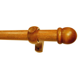 Kit tringle bois Ø 28mm merisier 2m – Élégance & Durabilité | MOBOIS
