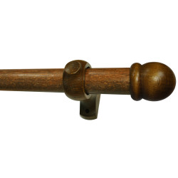 Kit tringle bois Ø 28mm chêne 2m – Habillez vos rideaux | MOBOIS