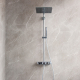 Panneau de douche en PVC Siracusa 260 x 90 cm 2 pièces DUMAWALL XL
