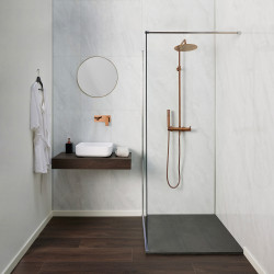 Panneau de douche en PVC Evora Gloss 260 x 90 cm 2 pièces DUMAWALL XL