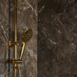 Panneau de douche en PVC Sambro Gloss 260 x 90 cm 2 pièces DUMAWALL XL