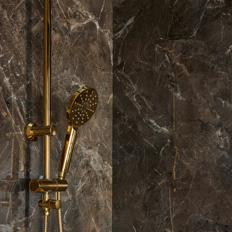 Panneau de douche en PVC Sambro Gloss 260 x 90 cm 2 pièces DUMAWALL XL