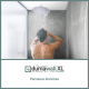 Panneau de douche en PVC Mirandela Gloss 260 x 90 cm 2 pièces DUMAWALL XL