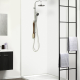 Panneau de douche en PVC Blanc 260 x 90 cm 2 pièces DUMAWALL XL