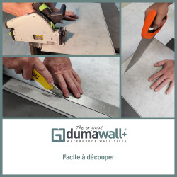 Dalle PVC Cloudy Blanc 65x37,5cm – Facile à poser | DUMAWALL