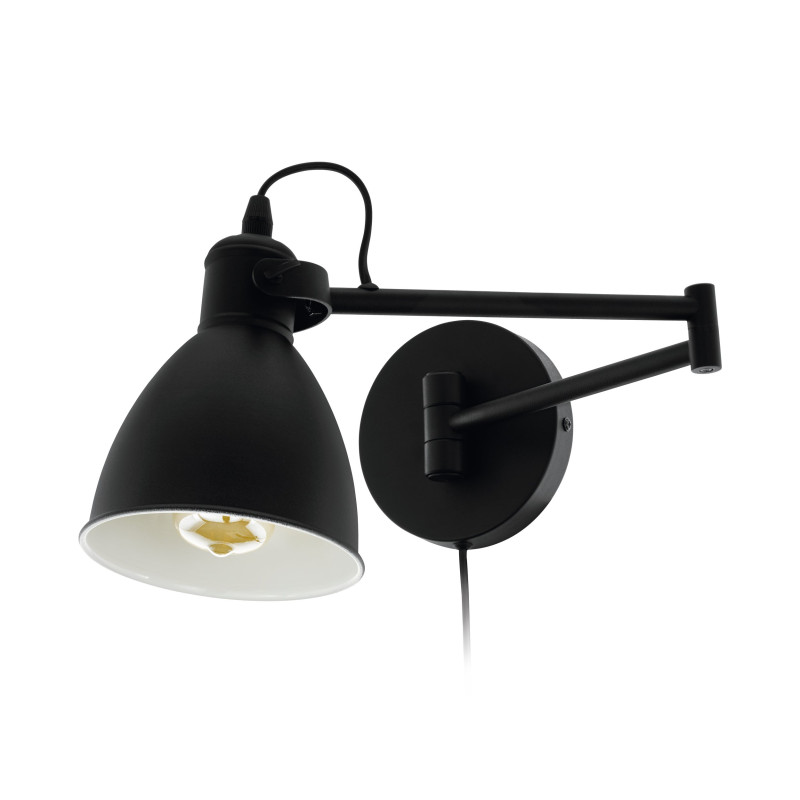 Applique San Peri noire E27 10 W EGLO