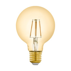 Ampoule LED G80 Connect Z ambre dimmable E27 4,9 W EGLO