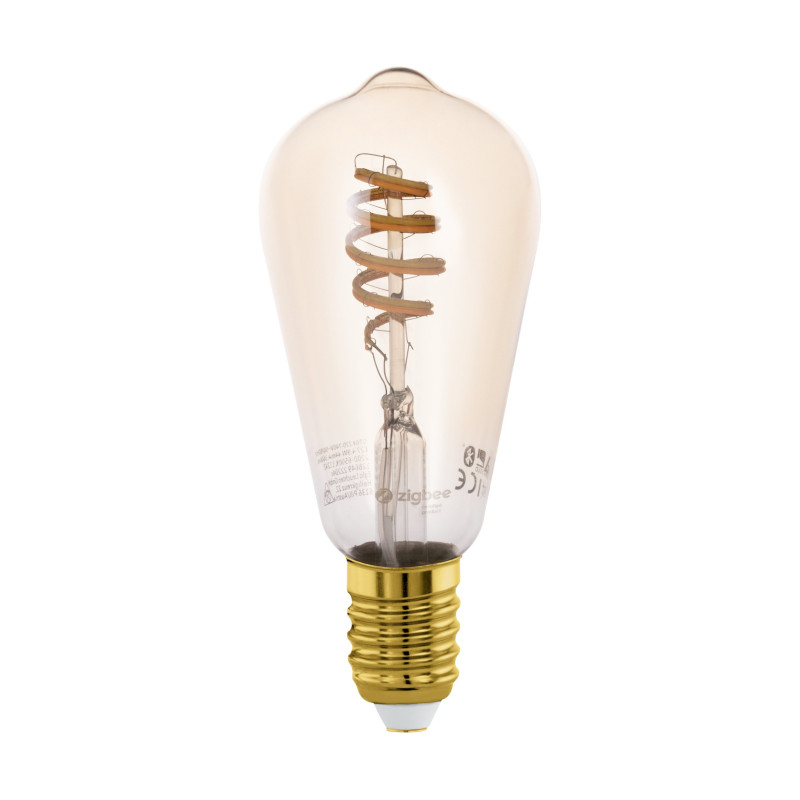 Ampoule LED ST64 Connect Z ambre dimmable E27 4,9 W EGLO