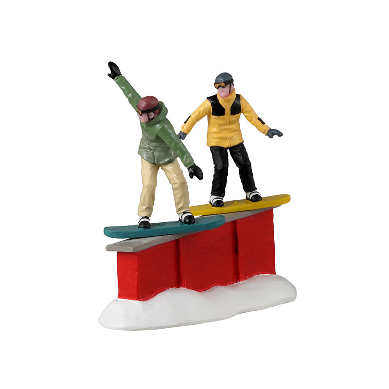 Figurine duo de snowboardeurs LEMAX