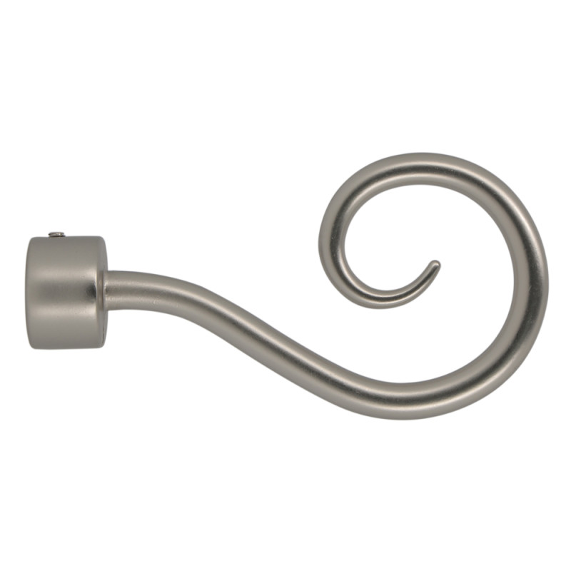 Embout de fermeture pour tringle en métal Crosse nickel Ø 20 mm MOBOIS