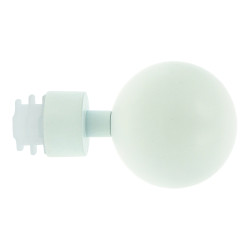 Embout tringle Opium blanc mat – Finition parfaite | MOBOIS