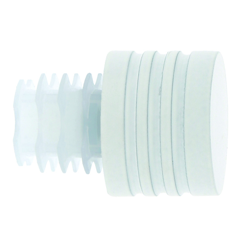 Embout de fermeture pour tringle en métal Minium blanc mat Ø 20 mm 2 pièces MOBOIS