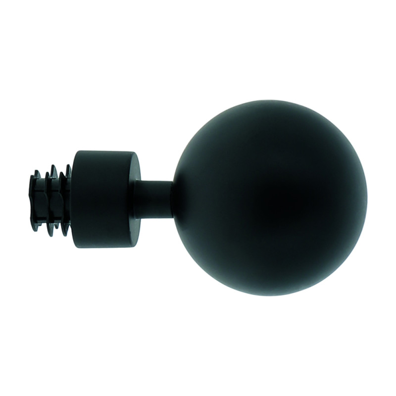 Embout de fermeture pour tringle en métal Opium noir mat Ø 20 mm MOBOIS