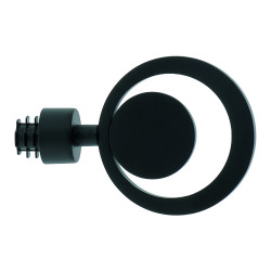 Embout tringle Atrium noir mat – Finition élégante | MOBOIS
