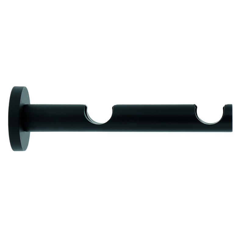 Support de tringle double en métal Premium noir mat Ø 20 mm MOBOIS