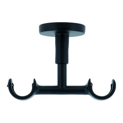 Support tringle double plafond MOBOIS – Noir mat Ø 20 mm | MOBOIS