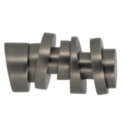 Embout tringle Curium gun foncé – Finition élégante | MOBOIS