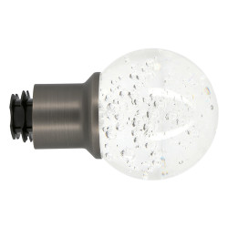 Embout tringle Hélium gun foncé Ø 20 mm – Finition élégante | MOBOIS