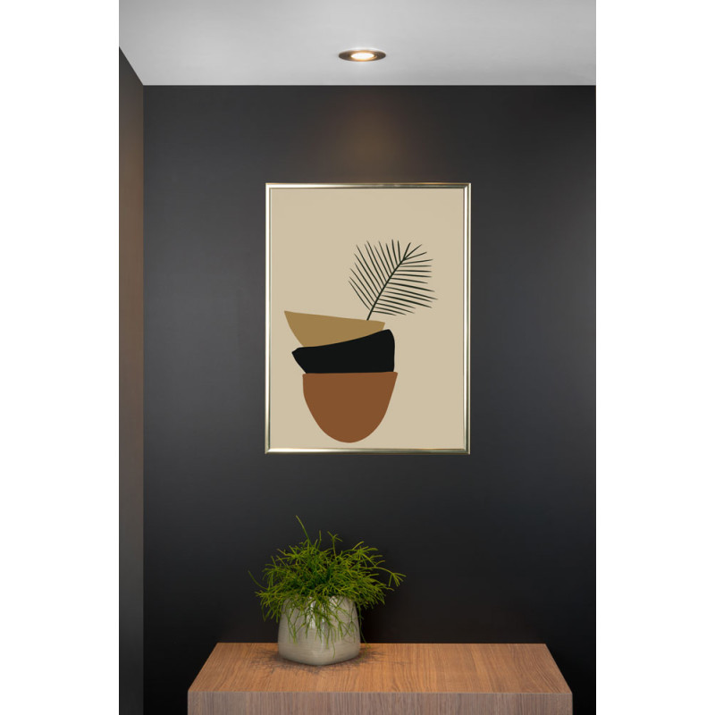 Spot encastrable Tube chrome Ø 9,2 cm GU10 50 W LUCIDE