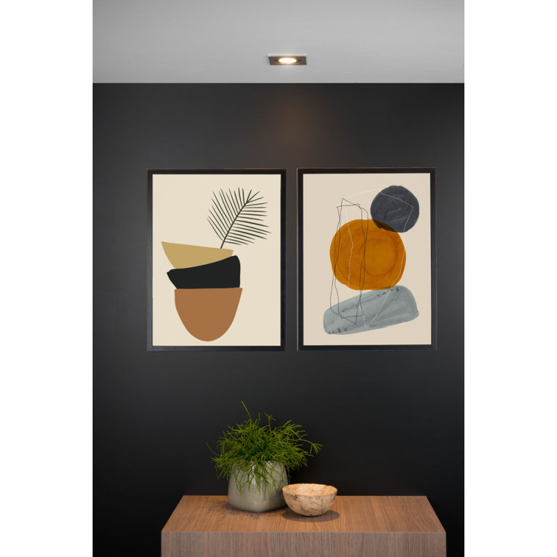 Spot encastrable Tube chrome GU10 50 W LUCIDE