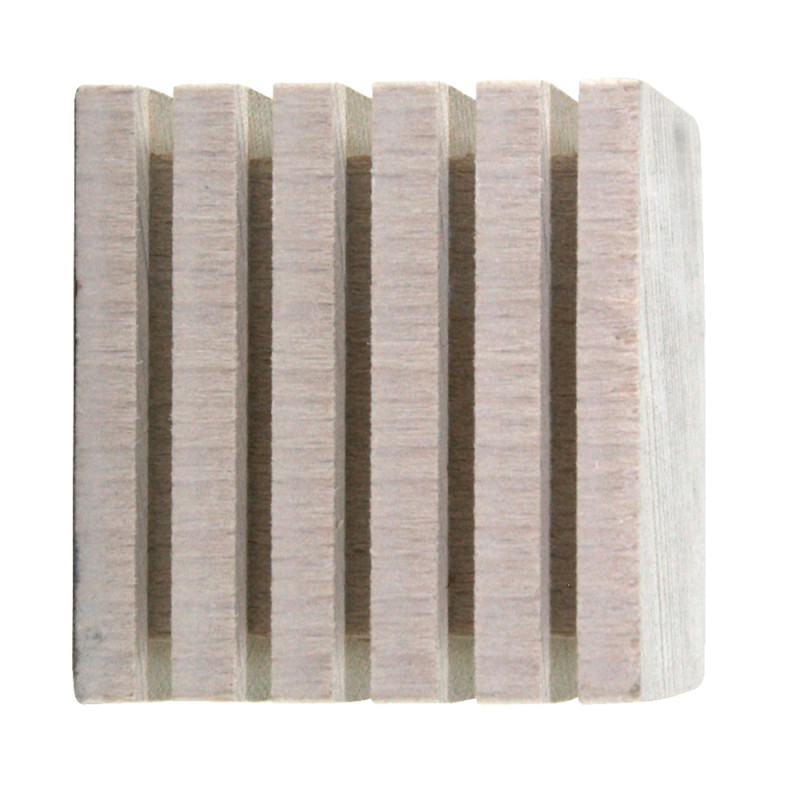 Embout de fermeture pour tringle en bois LAB cube blanc Ø 28 mm MOBOIS